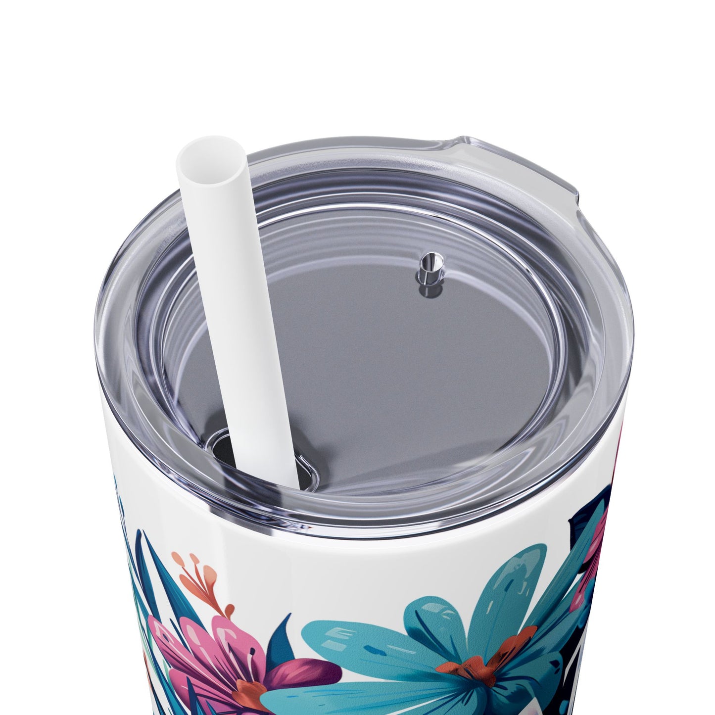 Praise God Skinny Tumbler with Straw - 20oz