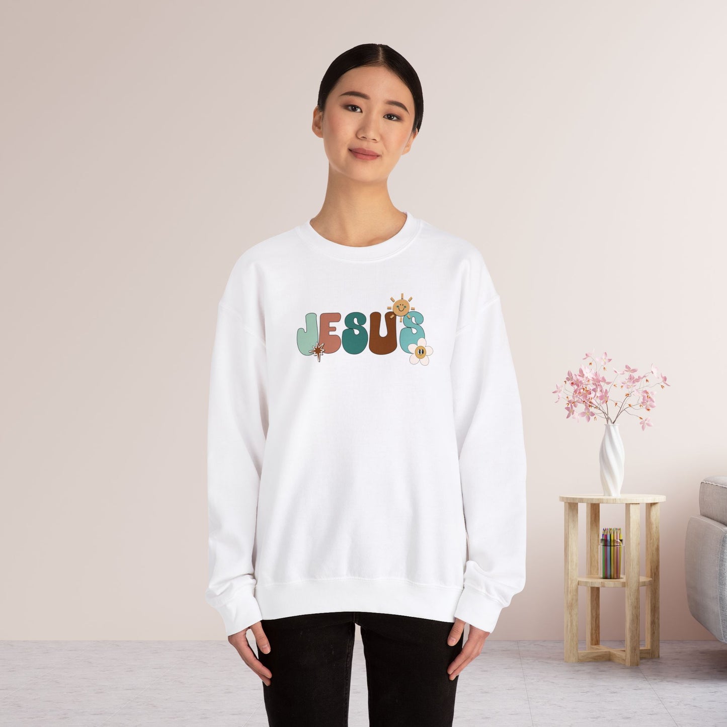 Green Jesus is the Way John 14:6 Bible Verse Christian Sweatshirt