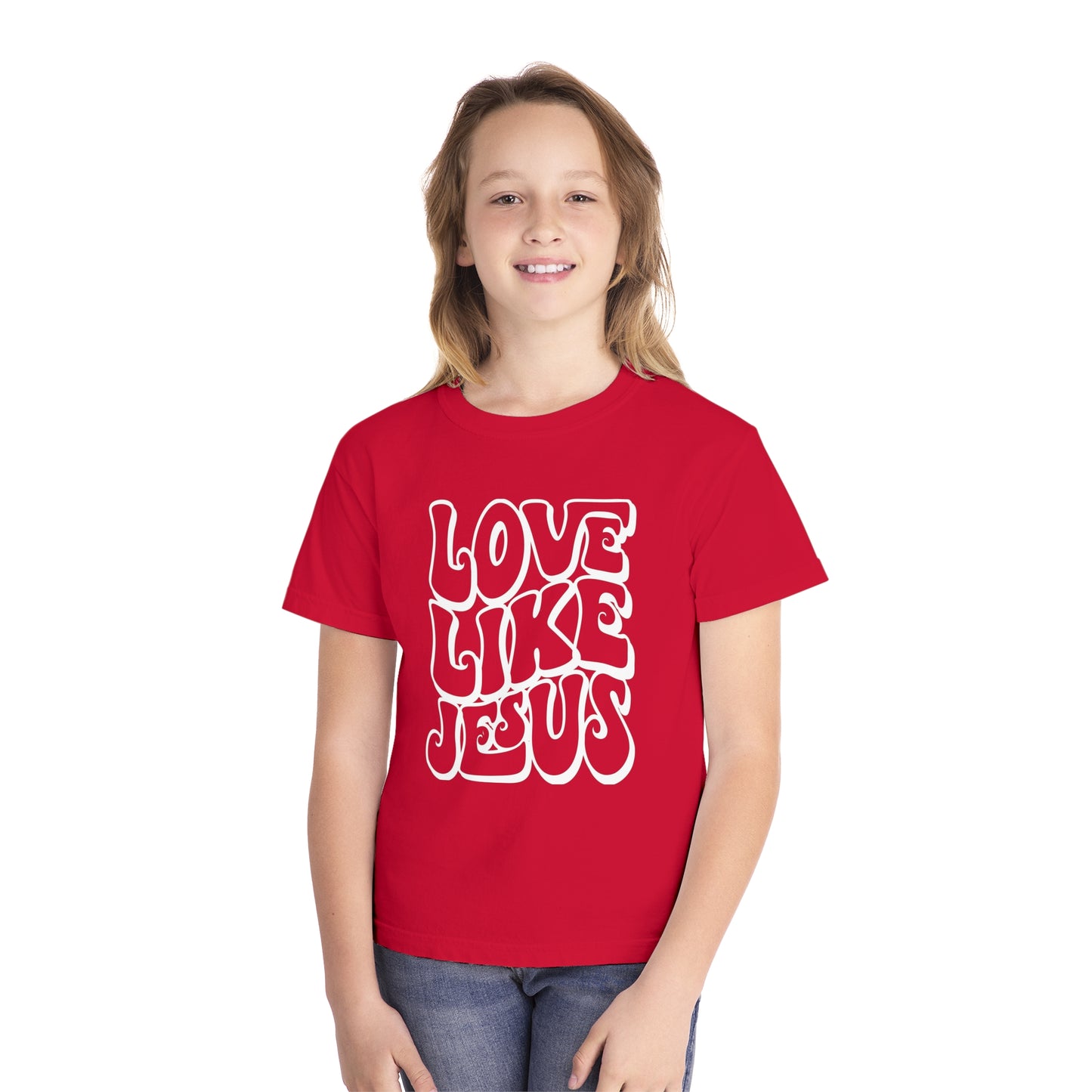 Love Like Jesus Comfort Colors Youth Christian Shirt