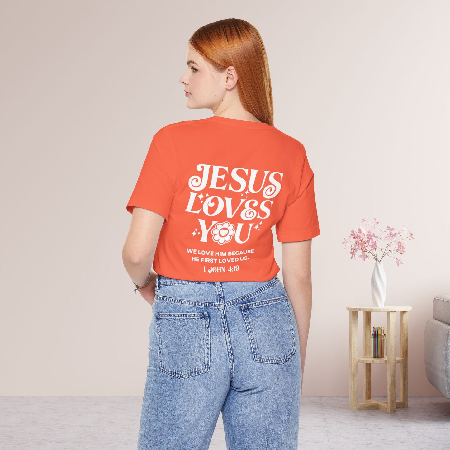 Jesus Loves You Soft Cotton Tee - Christian Tee