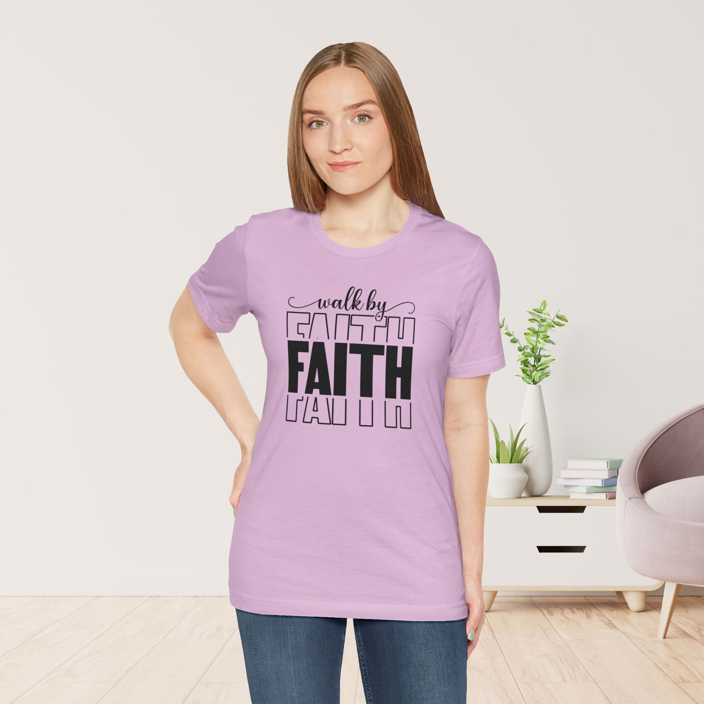 Walk by Faith Christian Soft Cotton Tee