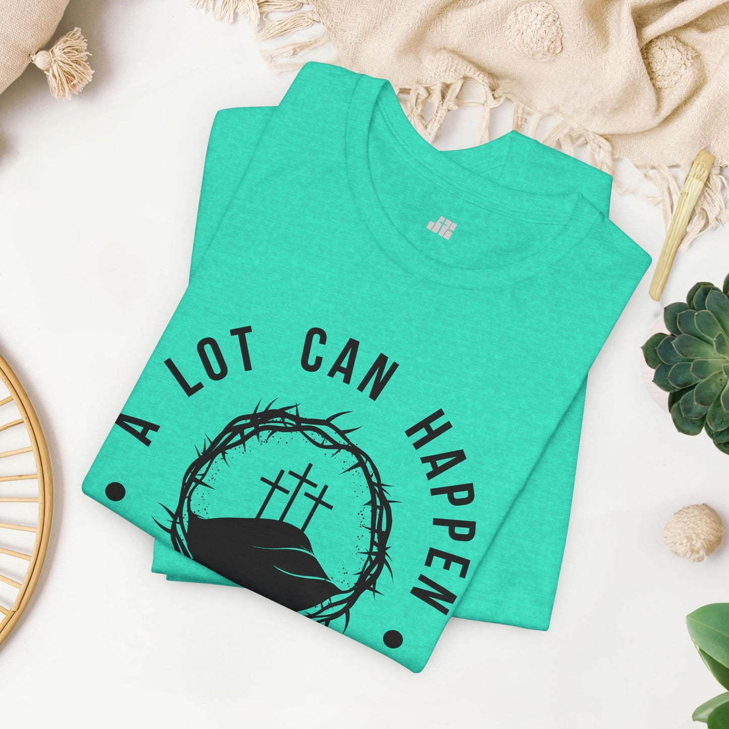 A Lot Can Happen in Three Days Christian Soft Cotton Tee - Easter Shirt