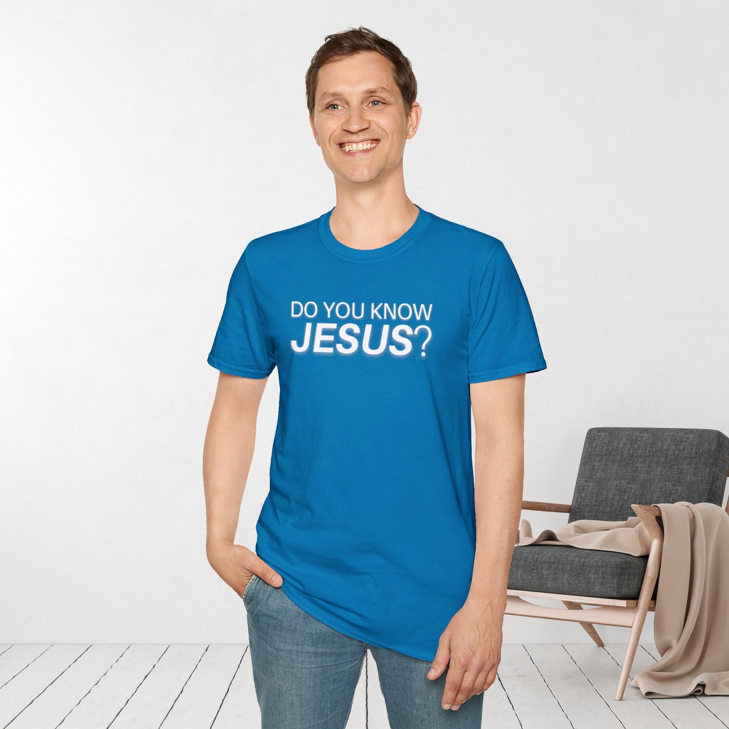 Do You Know Jesus Softstyle T-shirt - Trendy Christian T-shirt