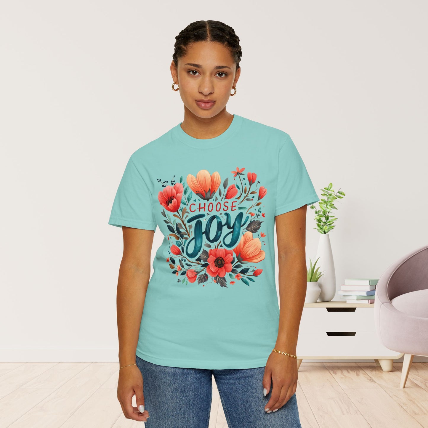 Women's Comfort Colors Choose Joy Tee - Christian Shirt