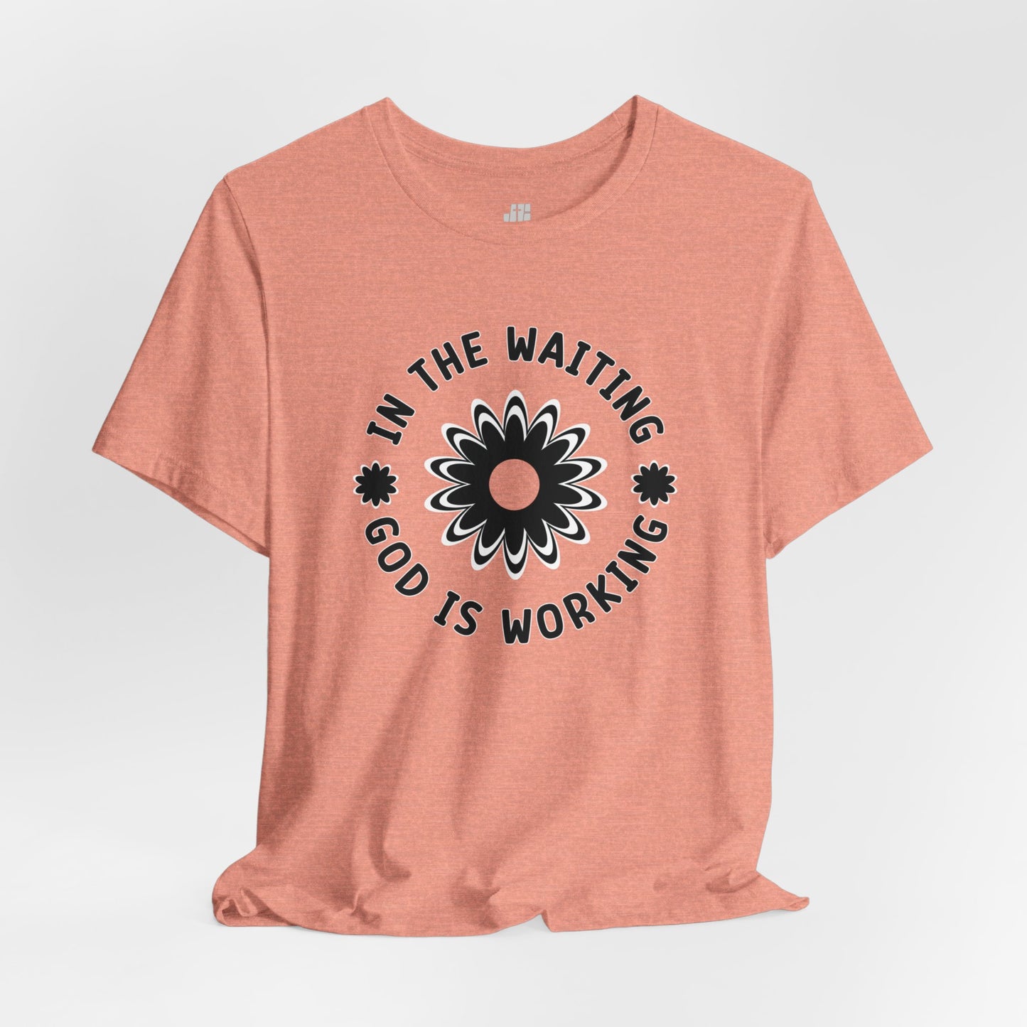 In the Waiting God is Working Soft Cotton Tee - Christian Shirt