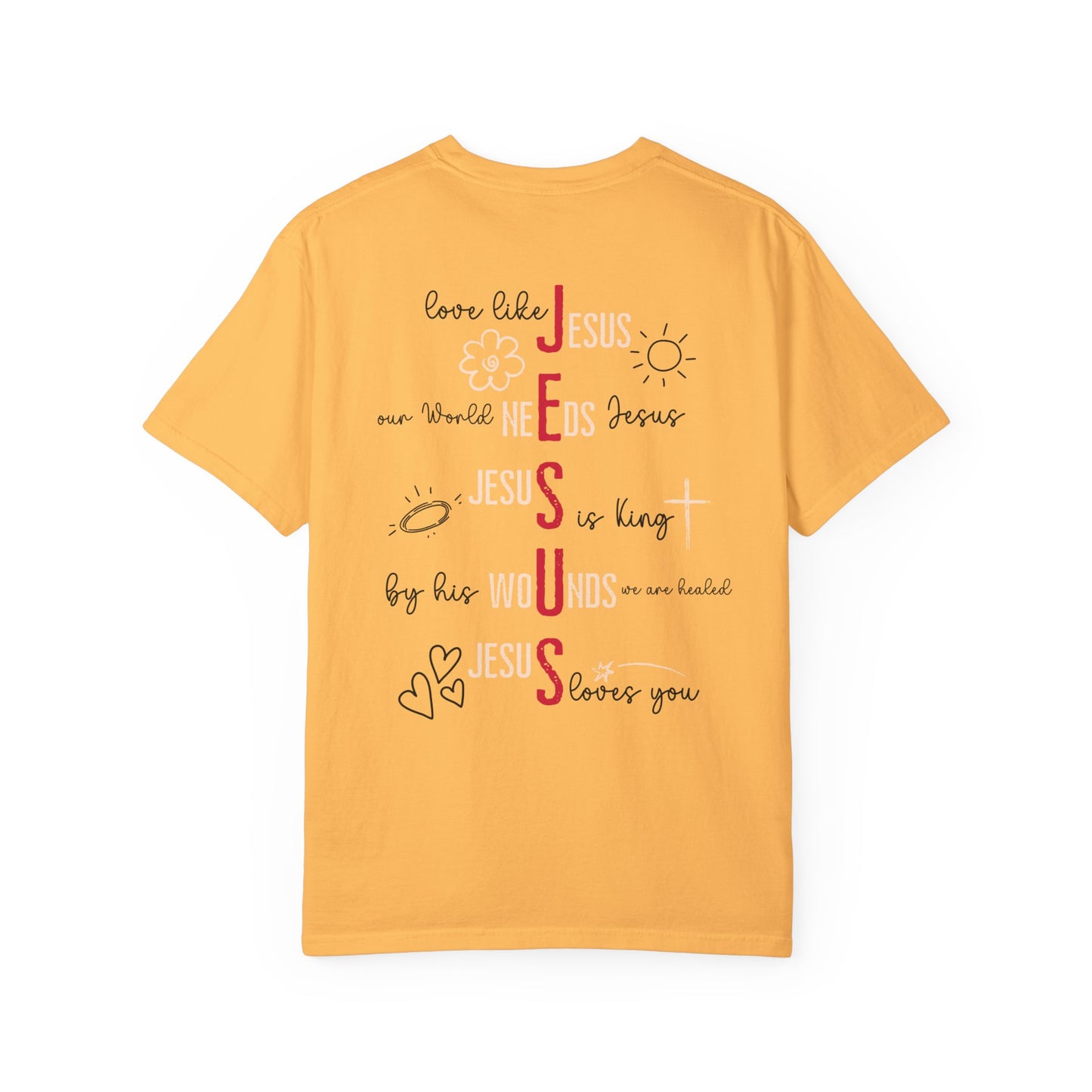 Women's Comfort Colors Jesus Doddle Drawing Shirt