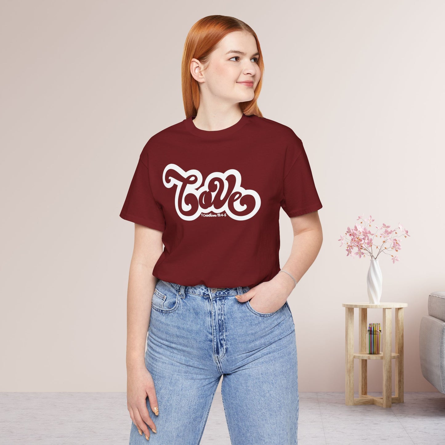 Love Shirt - Bible Verse Christian Soft Cotton Tee