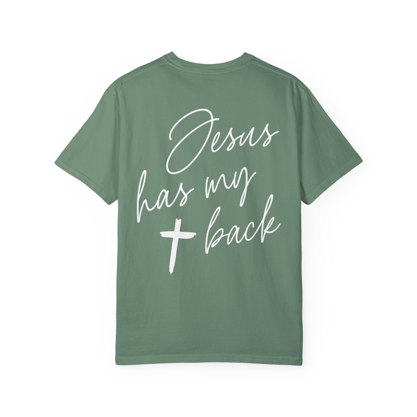 Comfort Colors Jesus Has My Back Christian Shirt