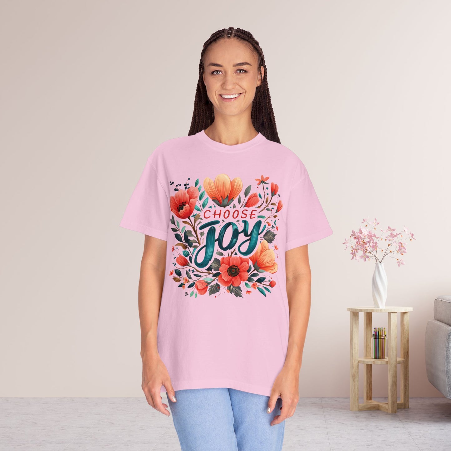 Women's Comfort Colors Choose Joy Tee - Christian Shirt