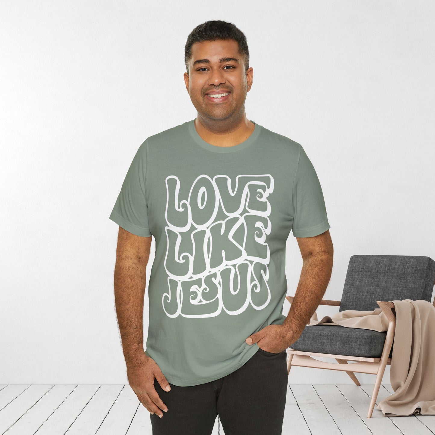 Love Like Jesus Soft Cotton Tee - Christian Shirt