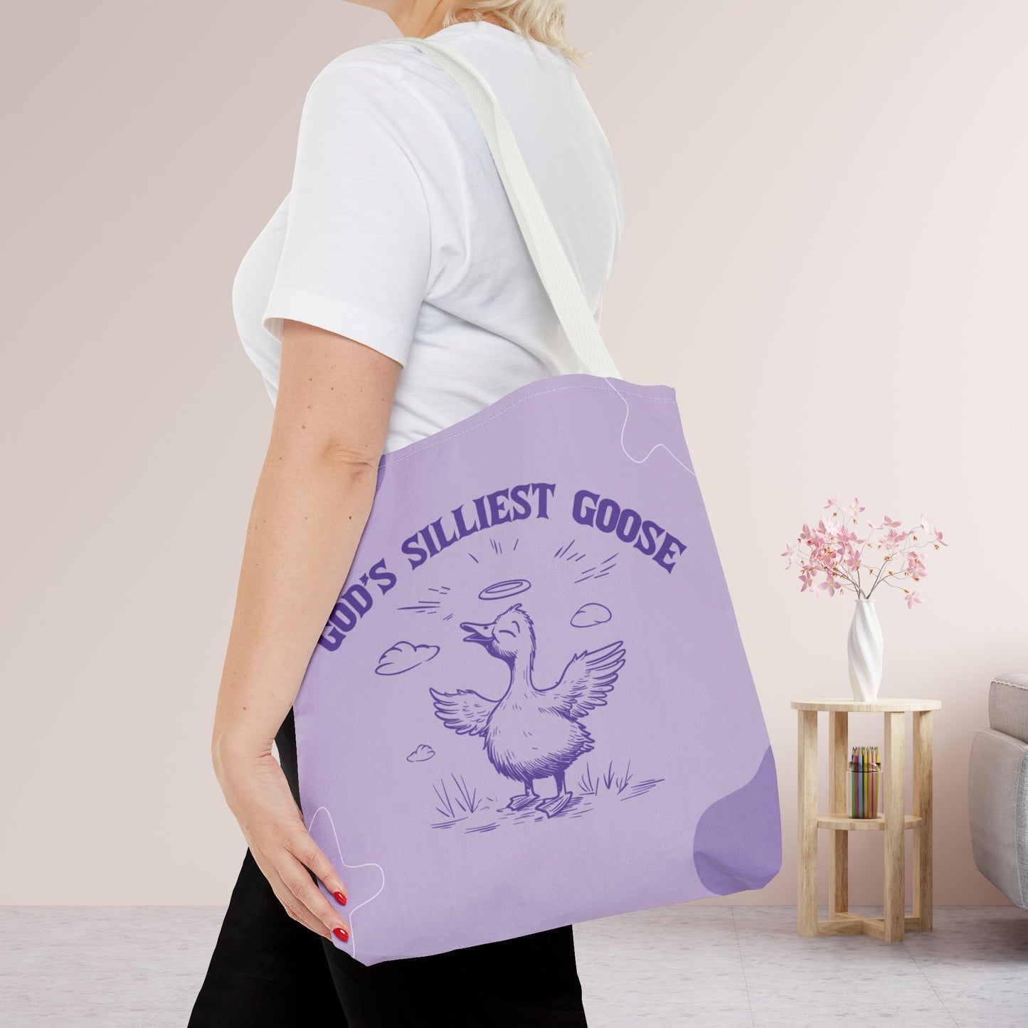 God's Silliest Goose Tote Bag - Christian Tote Bag