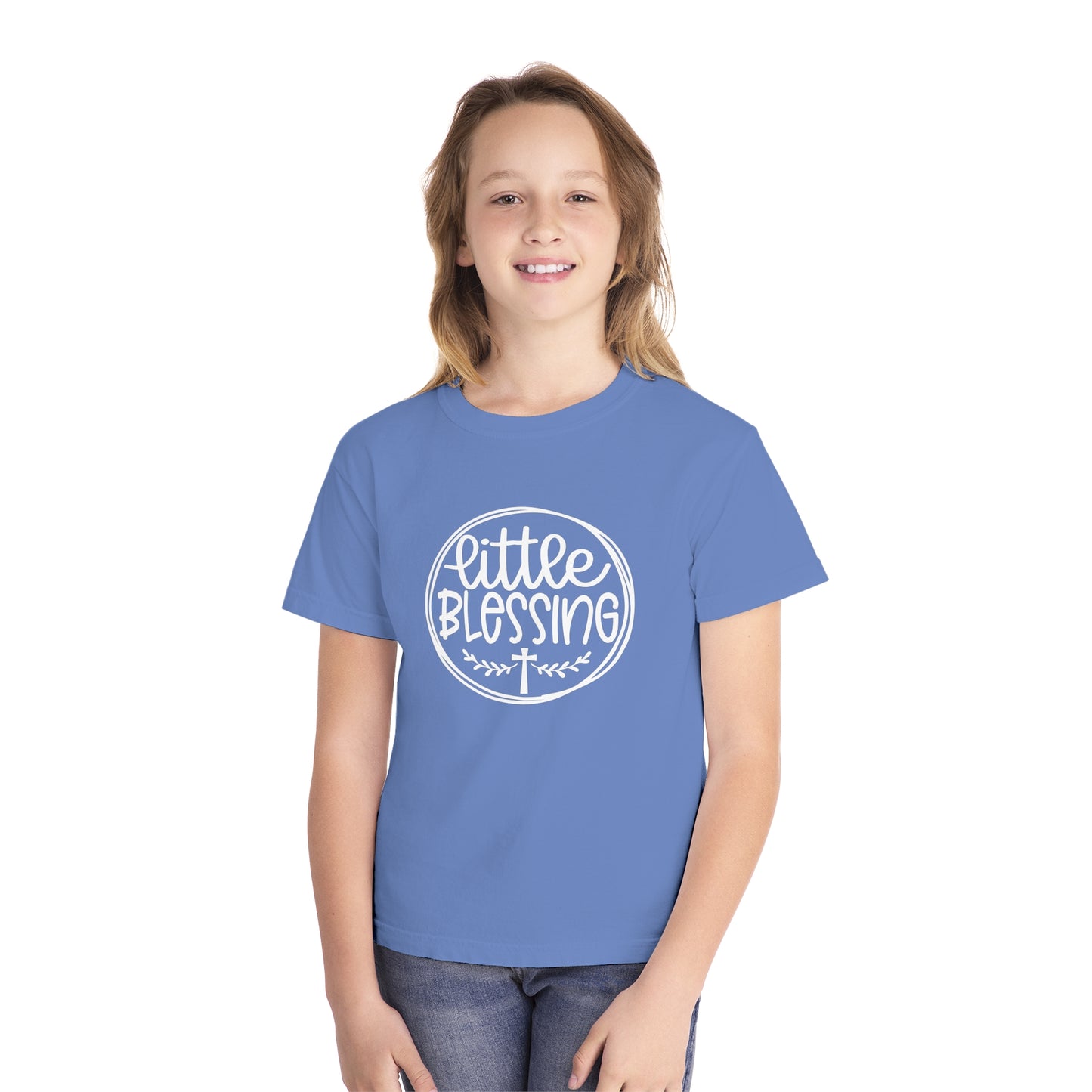 Little Blessing Comfort Colors Youth Christian Shirt