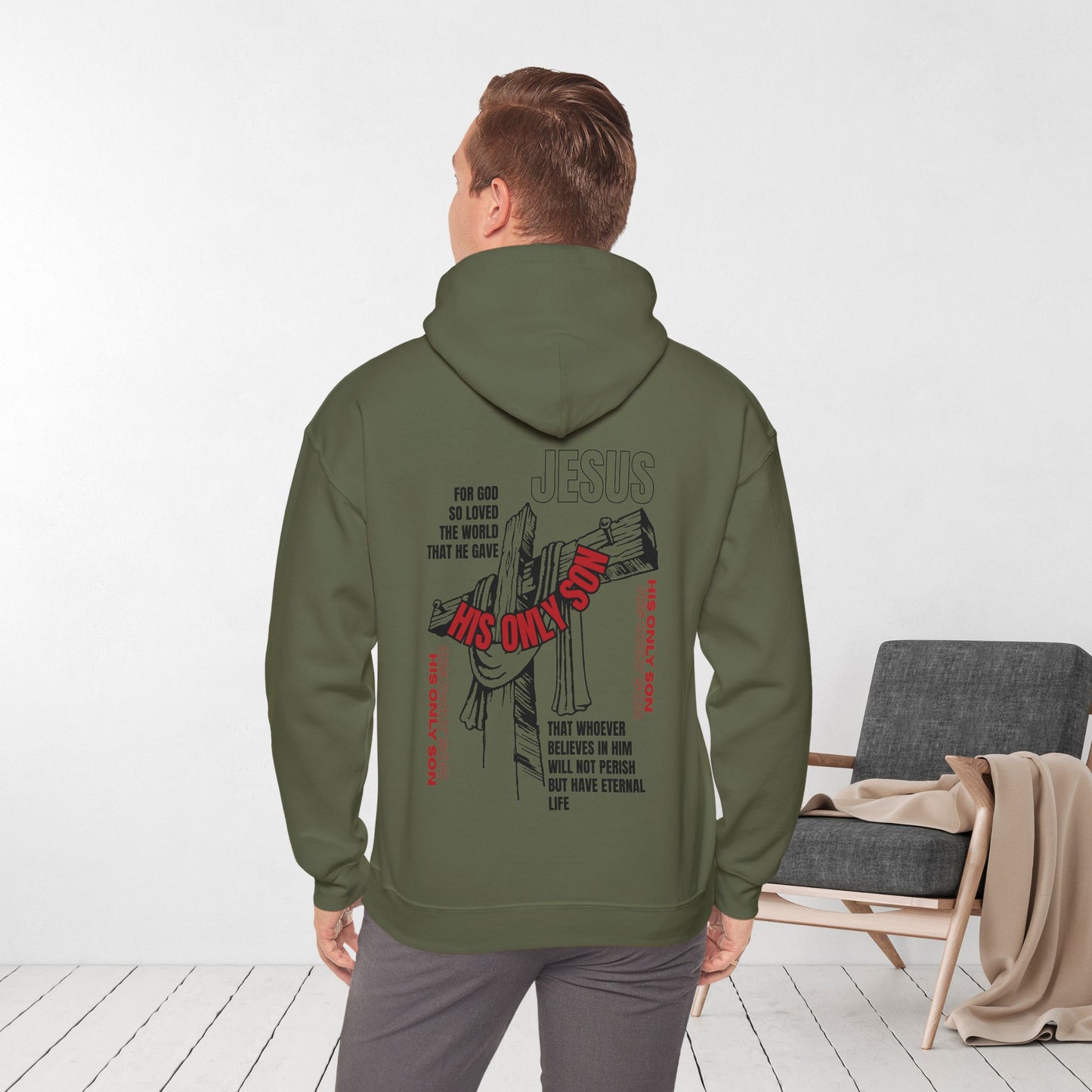 John 3:16 Men's Hoodie