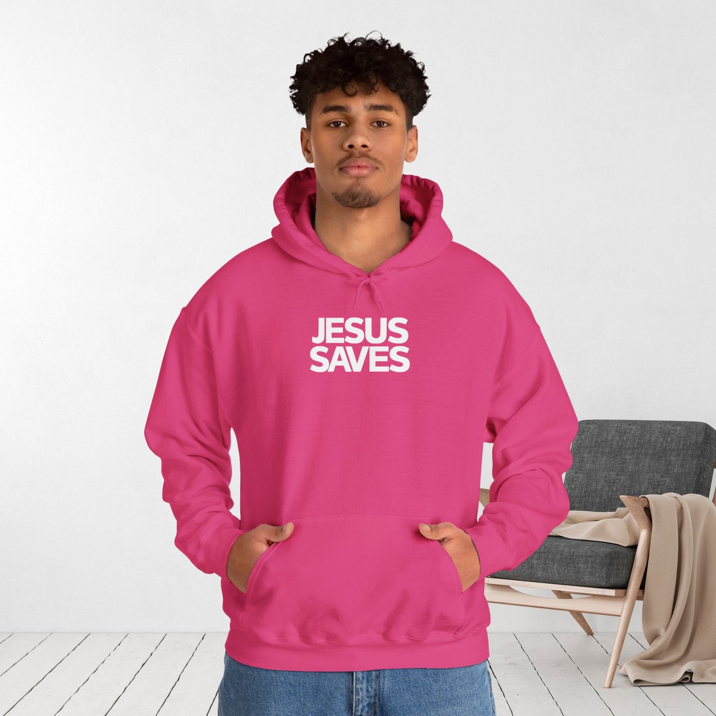 Unisex Jesus Saves Hoodie - Christian Hoodie