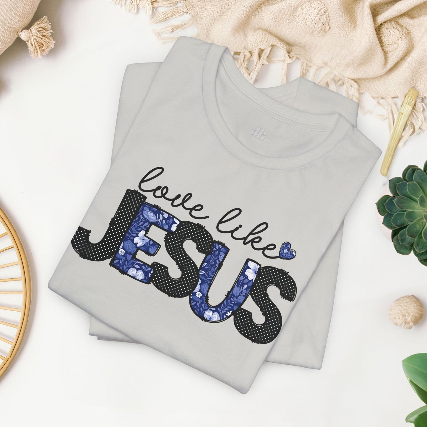 Love Like Jesus Soft Cotton Tee - Christian Shirt