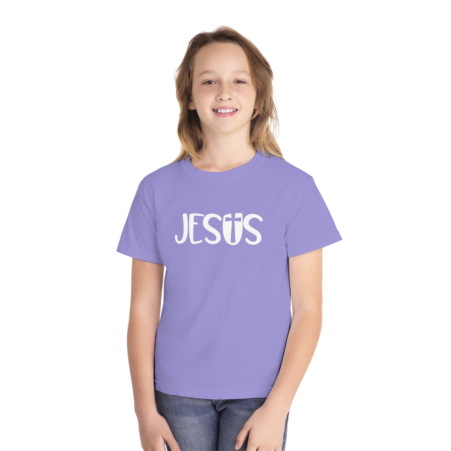 Jesus Comfort Colors Youth Christian Shirt