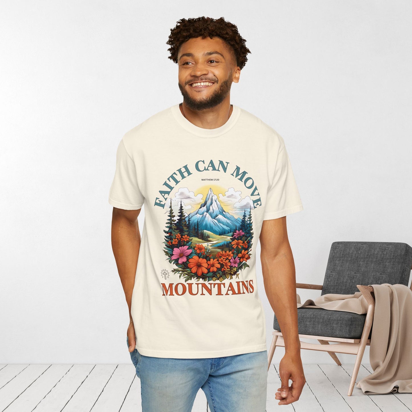 Faith Can Move Mountains Comfort Colors Shirt