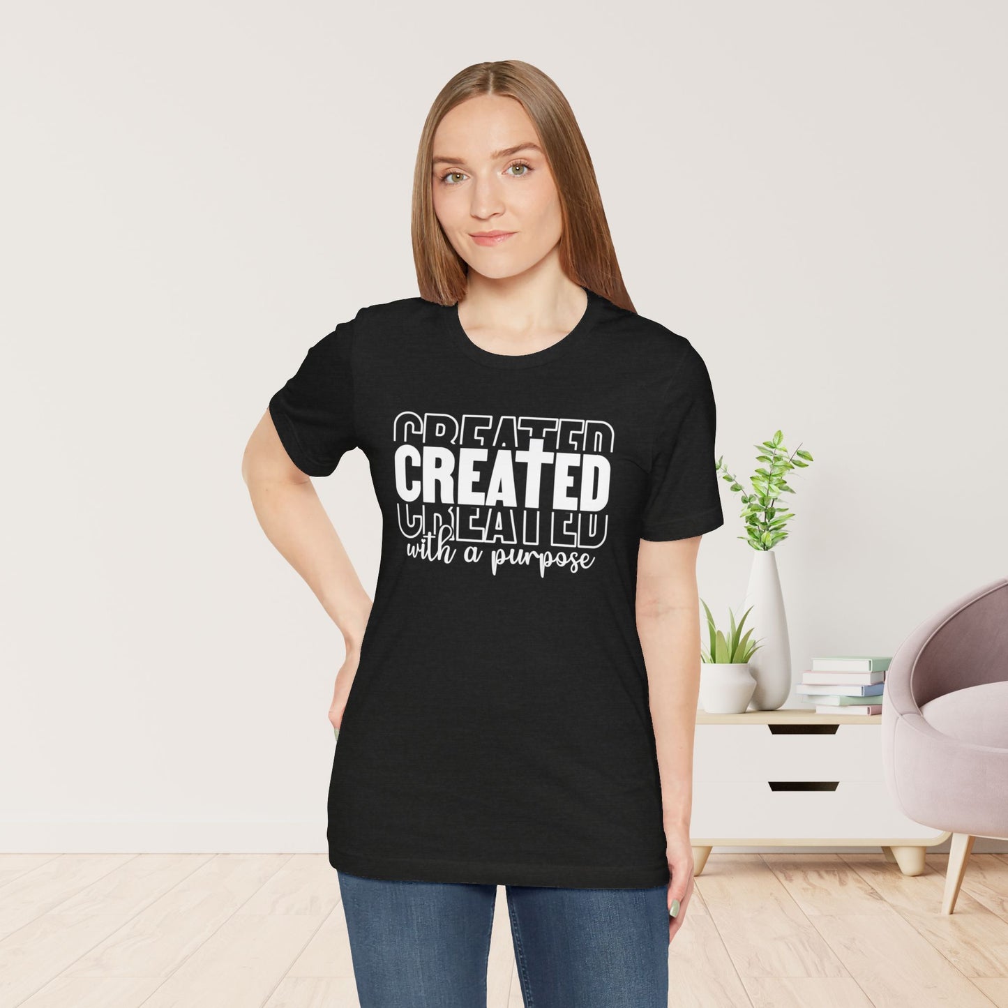 Created with a Purpose Christian Soft Cotton Tee