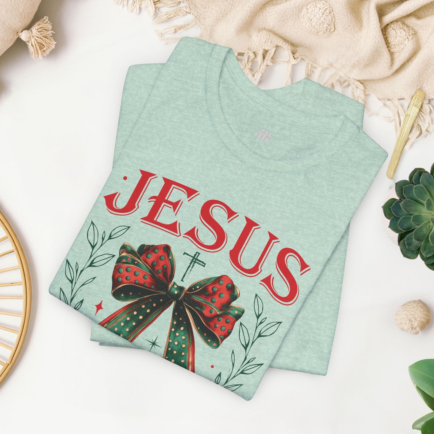 Jesus Is The Reason For The Season Soft Cotton Tee - Christian Christmas Shirt