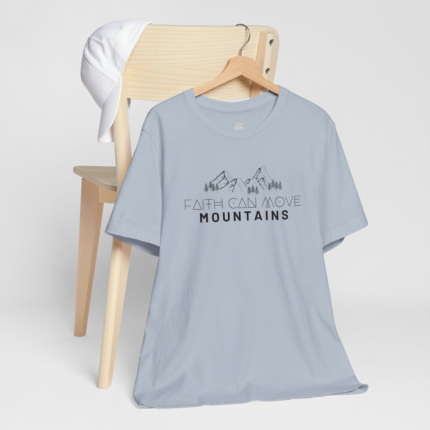 Faith Can Move Mountains Soft Cotton Tee - Matthew 17:20 Bible Verse Shirt