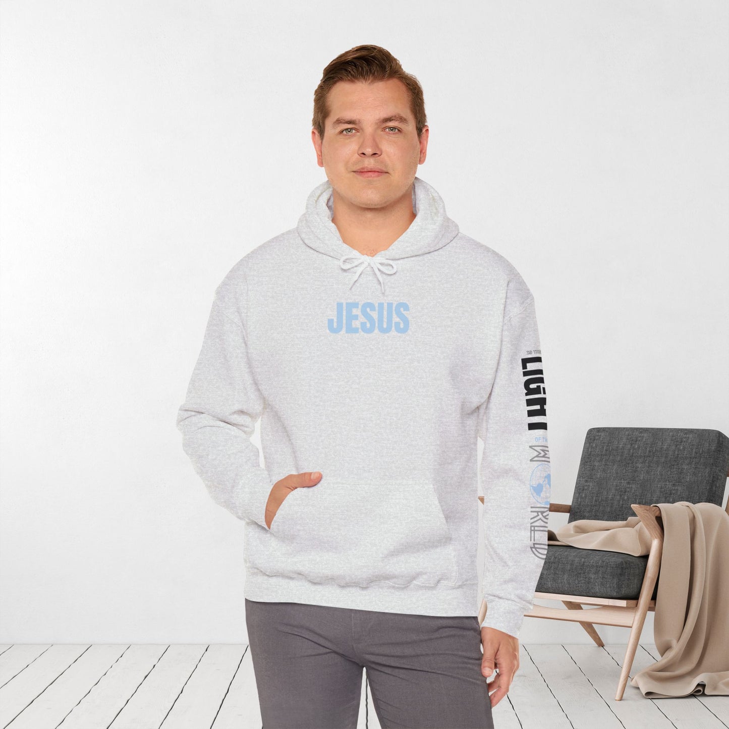 Follow Jesus Hoodie - Jesus is the Light of the World Hoodie - John 8:12 Hoodie