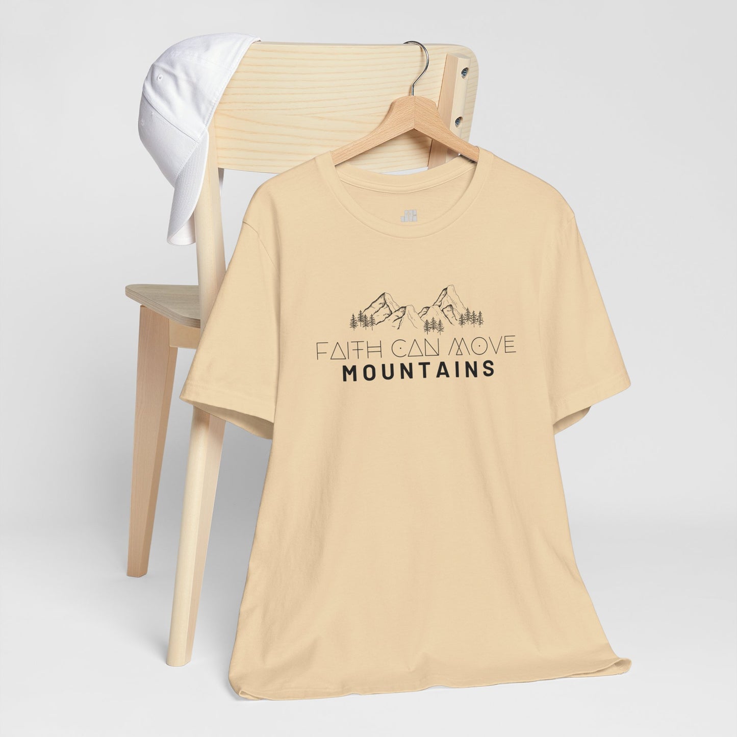 Faith Can Move Mountains Soft Cotton Tee - Matthew 17:20 Bible Verse Shirt