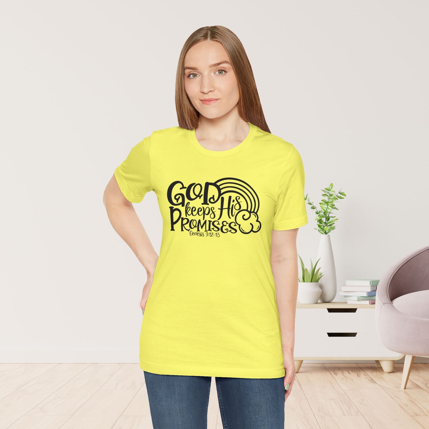 God Keeps His Promises Soft Cotton Tee - Bible Verse Christian Tee