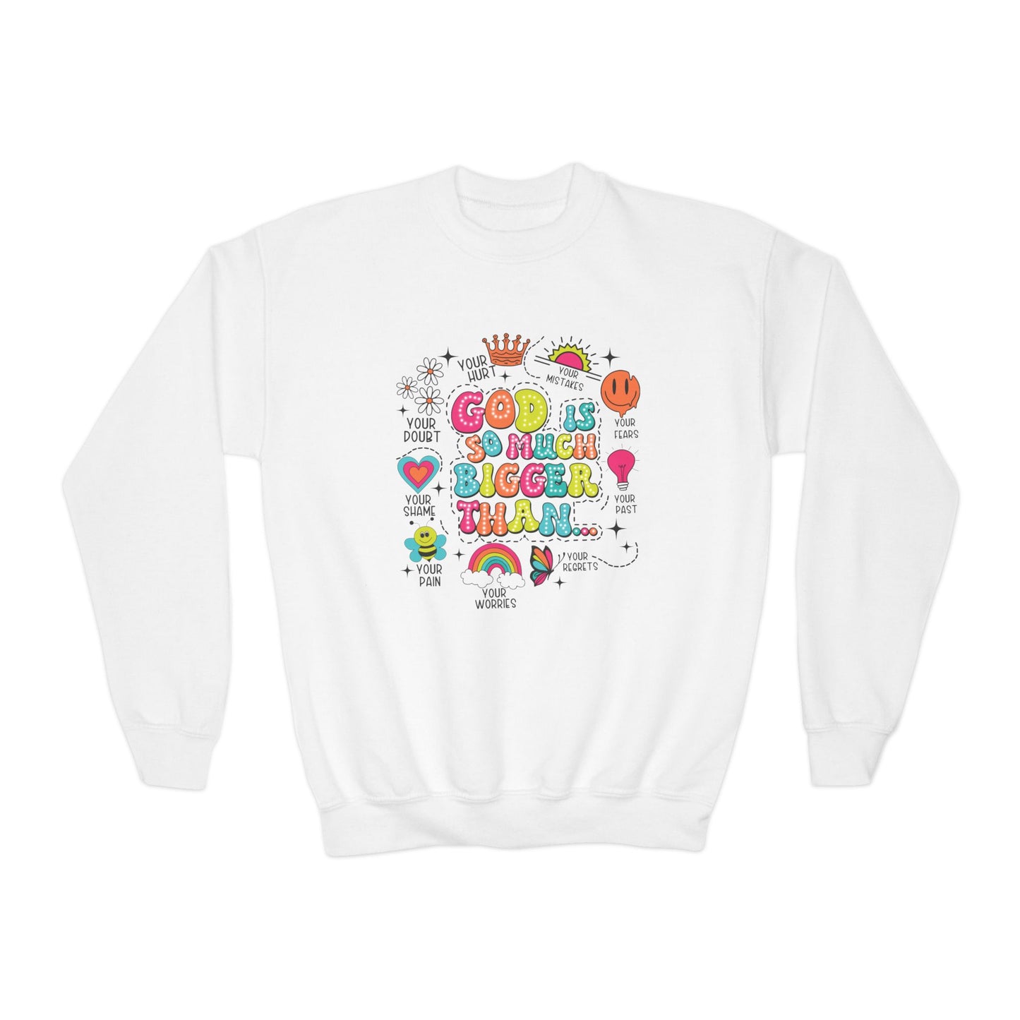 God Is So Much Bigger Youth Christian Sweatshirt