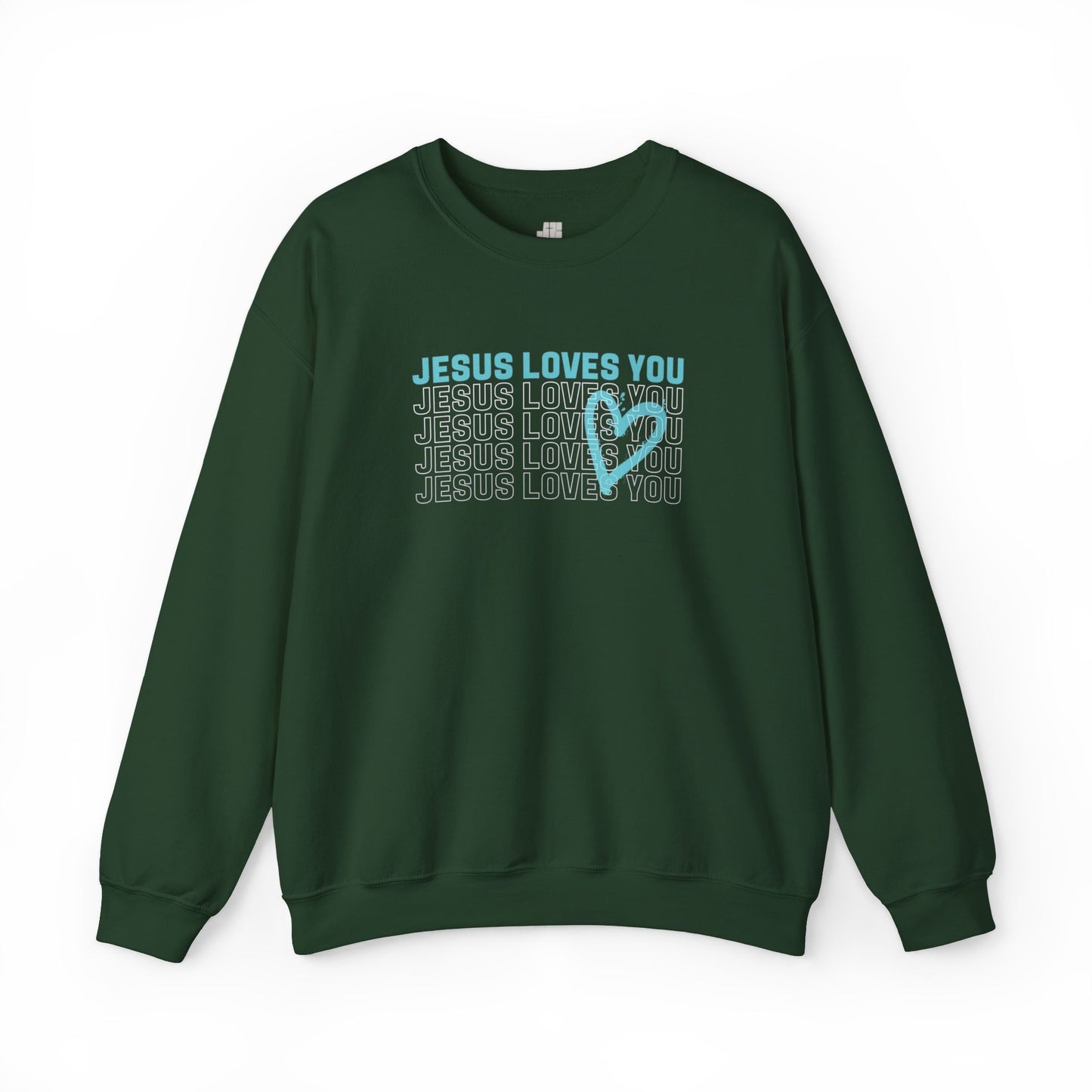 Unisex Jesus Loves You Crewneck Sweatshirt