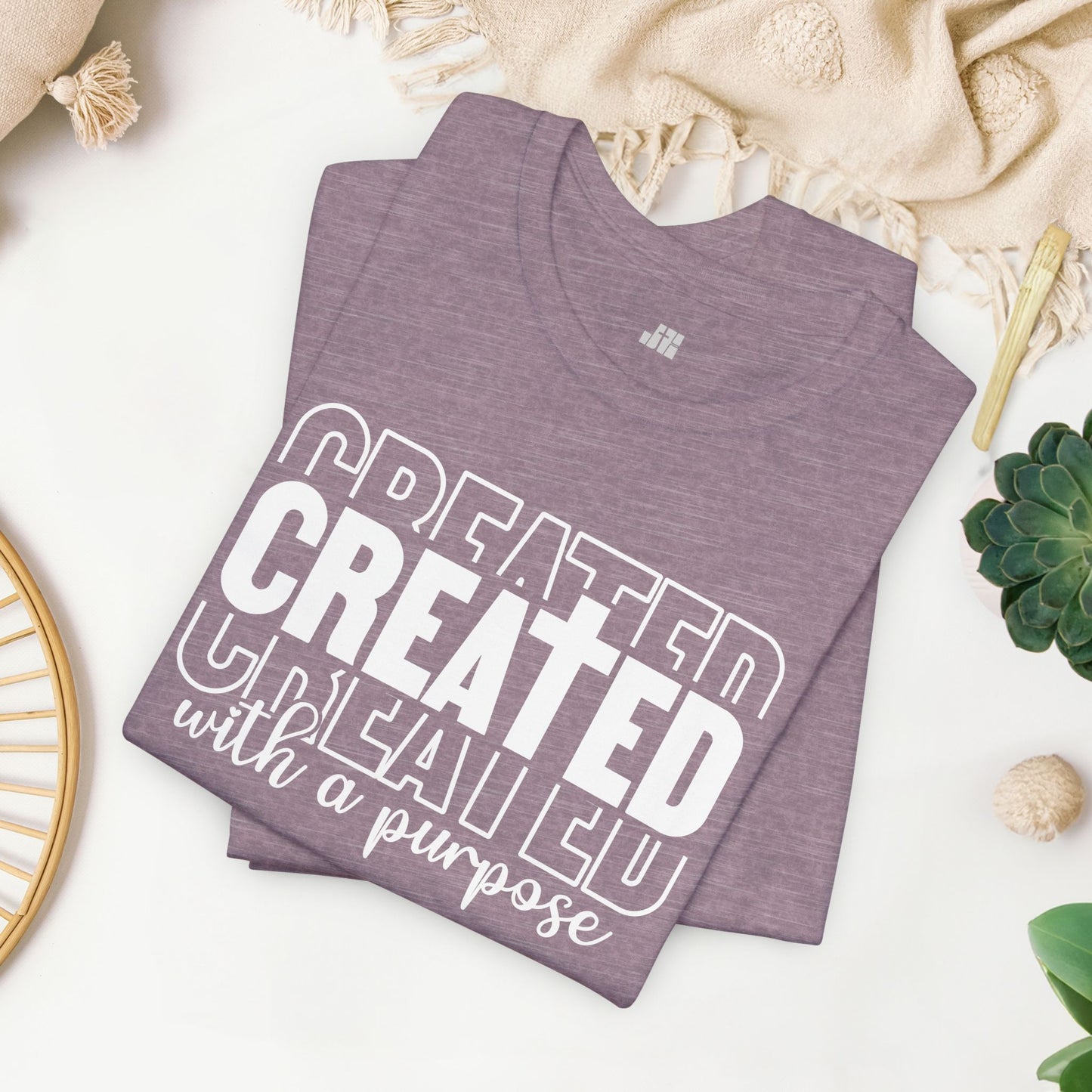 Created with a Purpose Christian Soft Cotton Tee