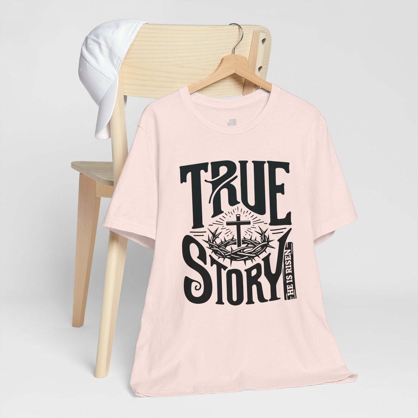 True Story He is Risen Christian Soft Cotton Tee - Easter Shirt