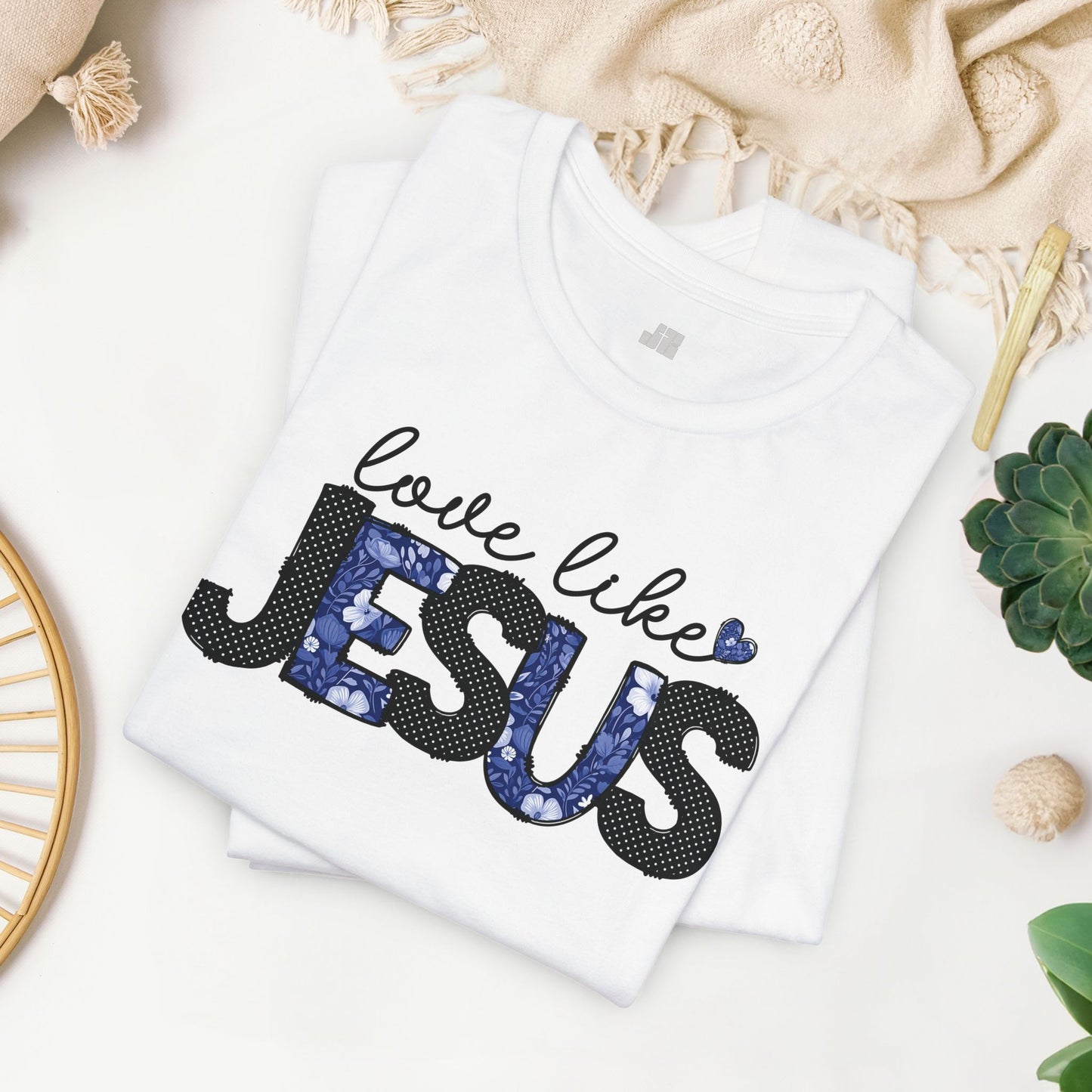 Love Like Jesus Soft Cotton Tee - Christian Shirt