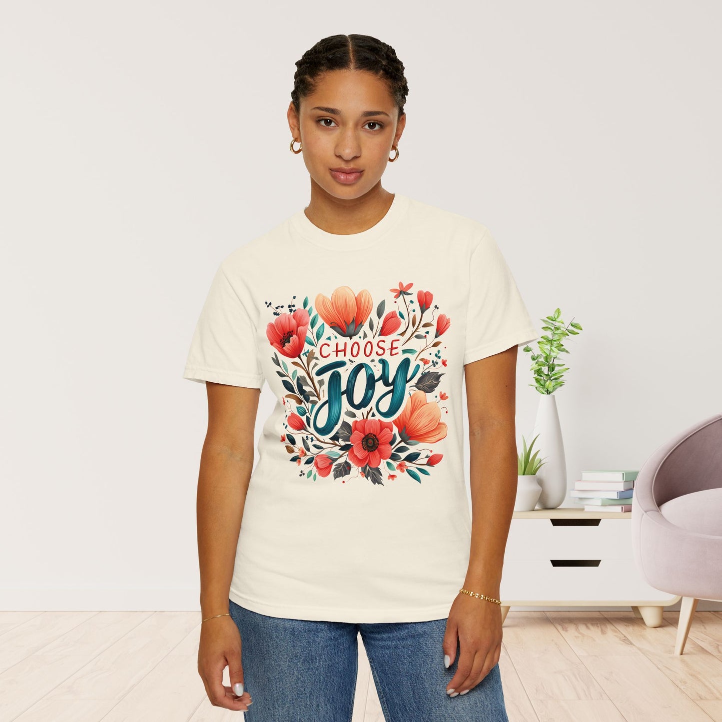 Women's Comfort Colors Choose Joy Tee - Christian Shirt