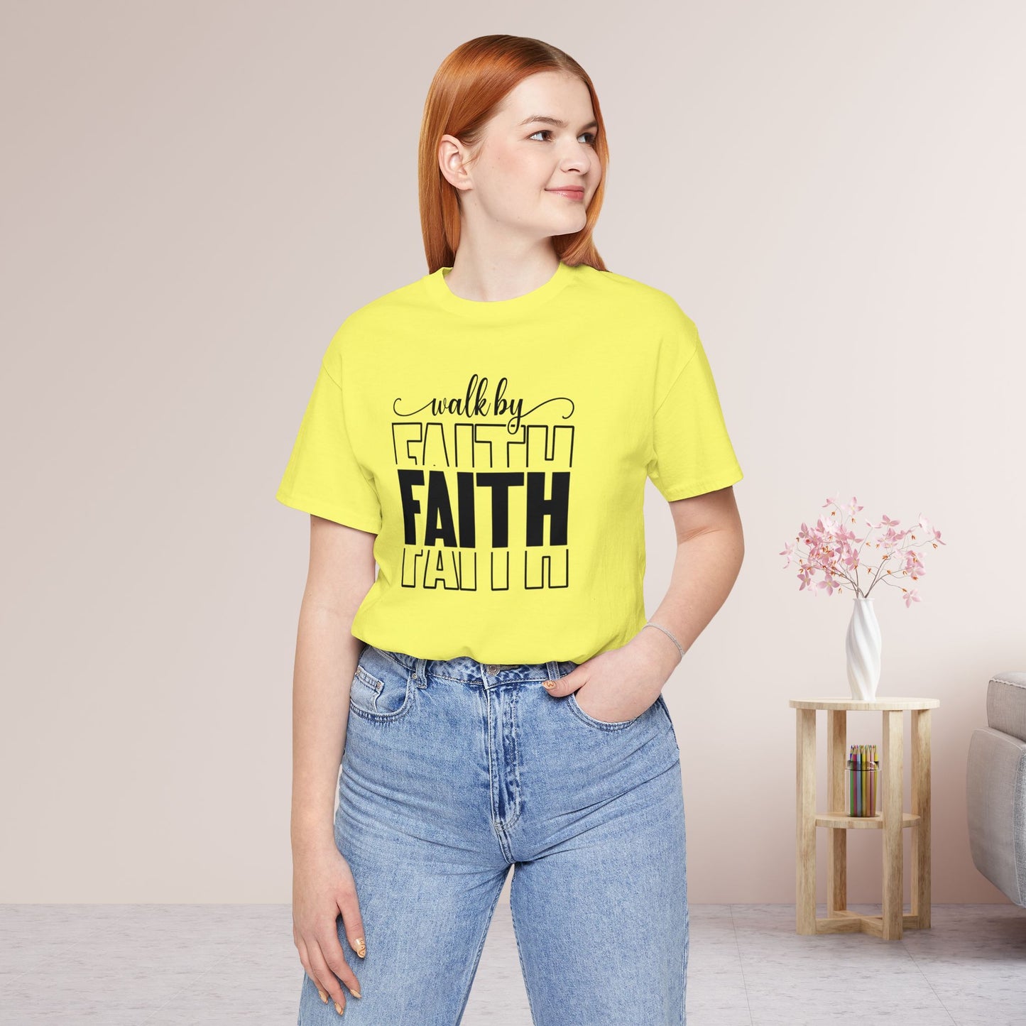 Walk by Faith Christian Soft Cotton Tee