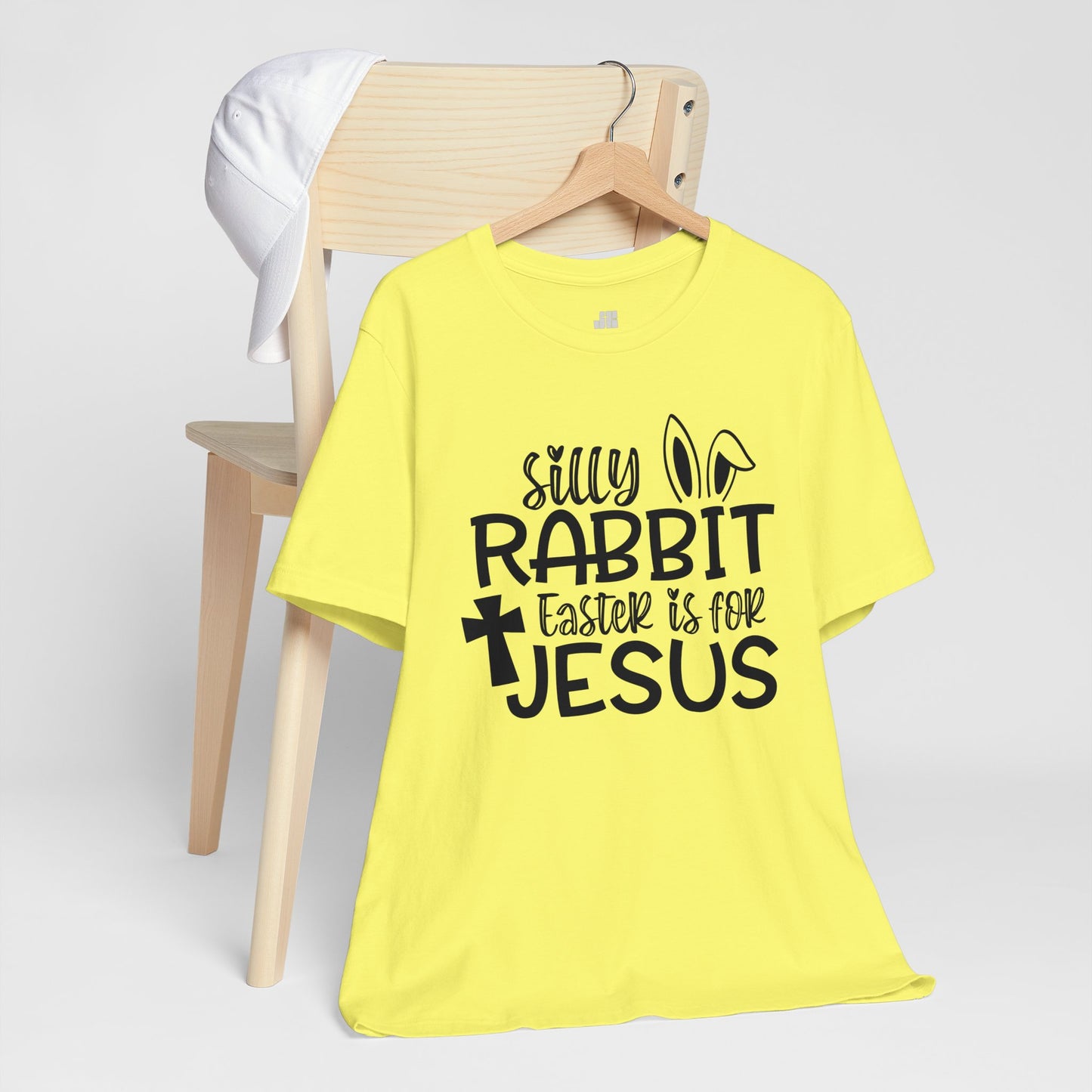 Silly Rabbit Easter is for Jesus Christian Soft Cotton Tee - Easter Shirt