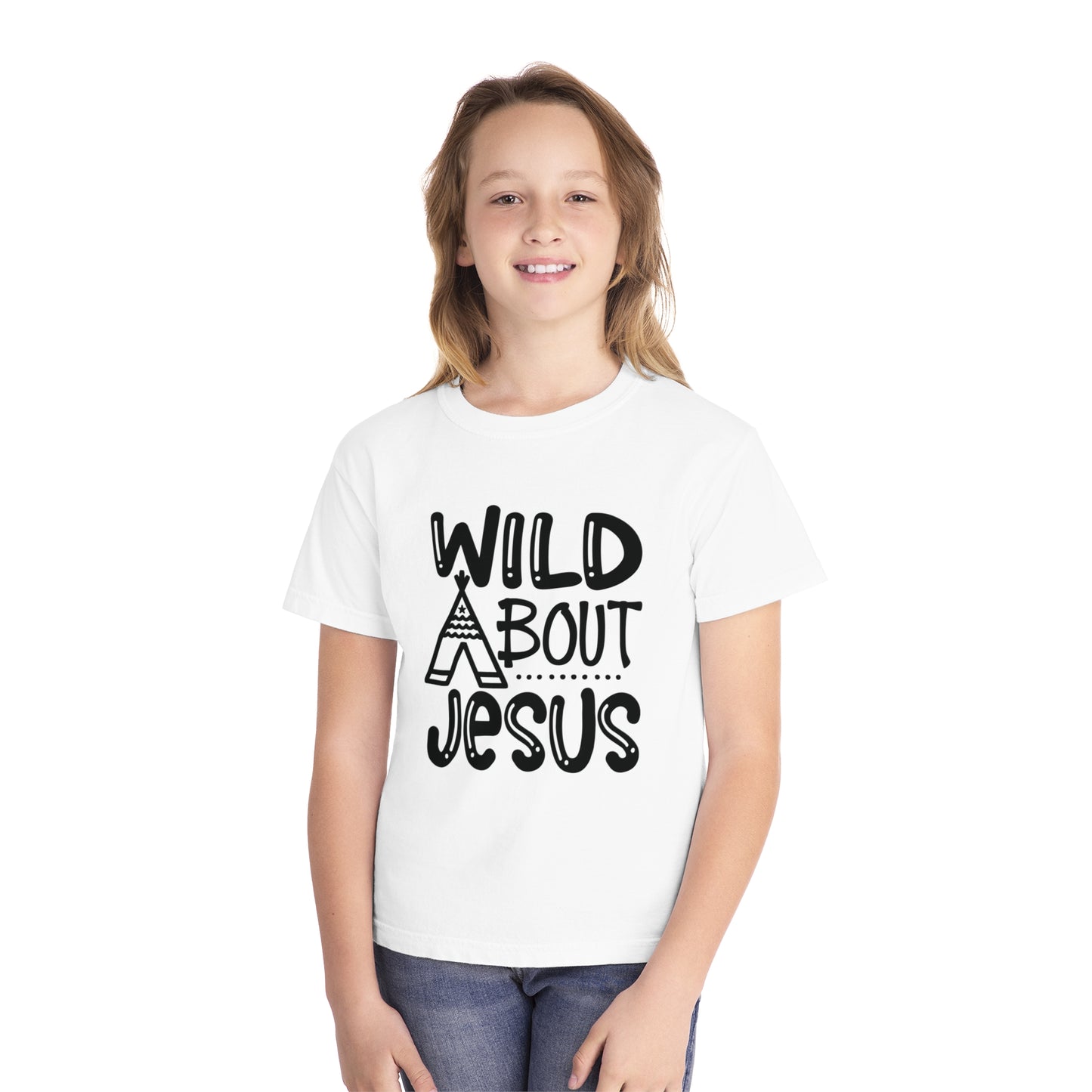 Wild About Jesus Comfort Colors Youth Christian T-shirt