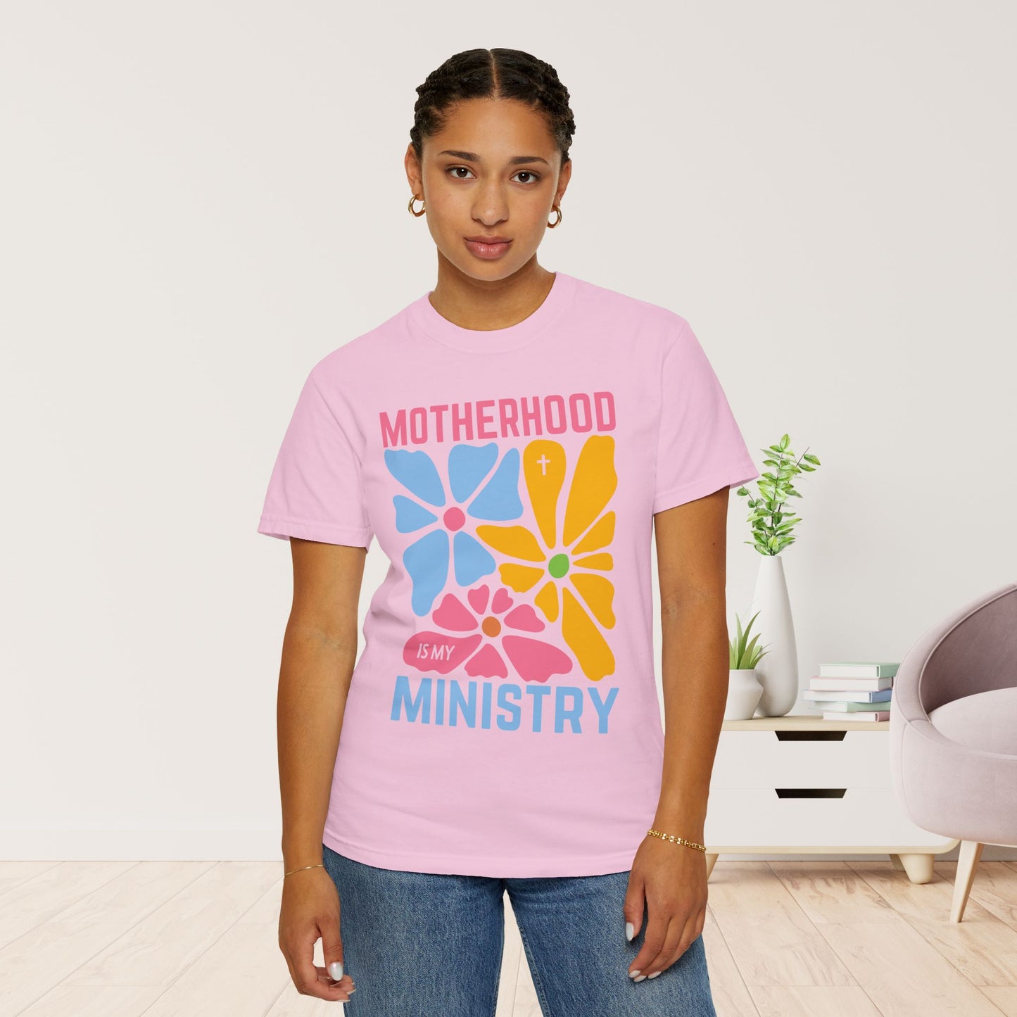 Motherhood is My Ministry Comfort Colors T-shirt