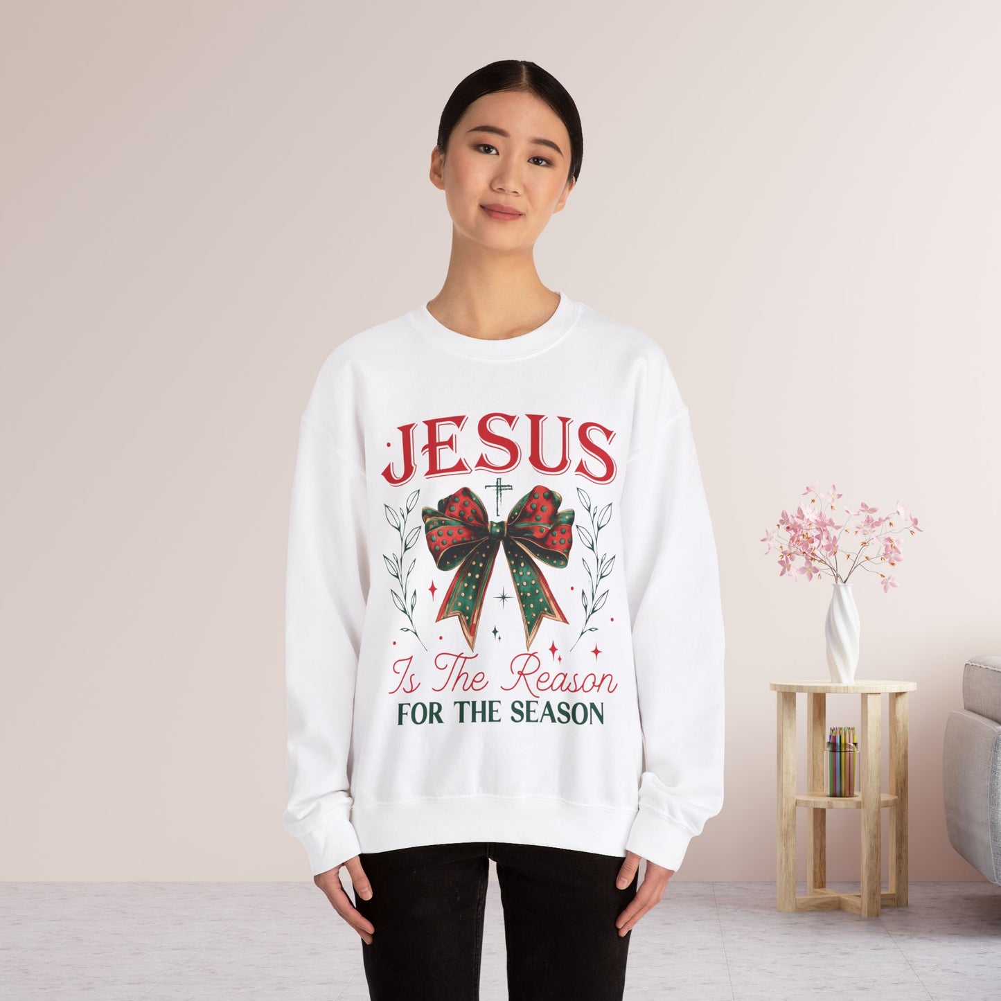 Jesus Is The Reason For The Season Christian Sweatshirt - Christmas Pullover