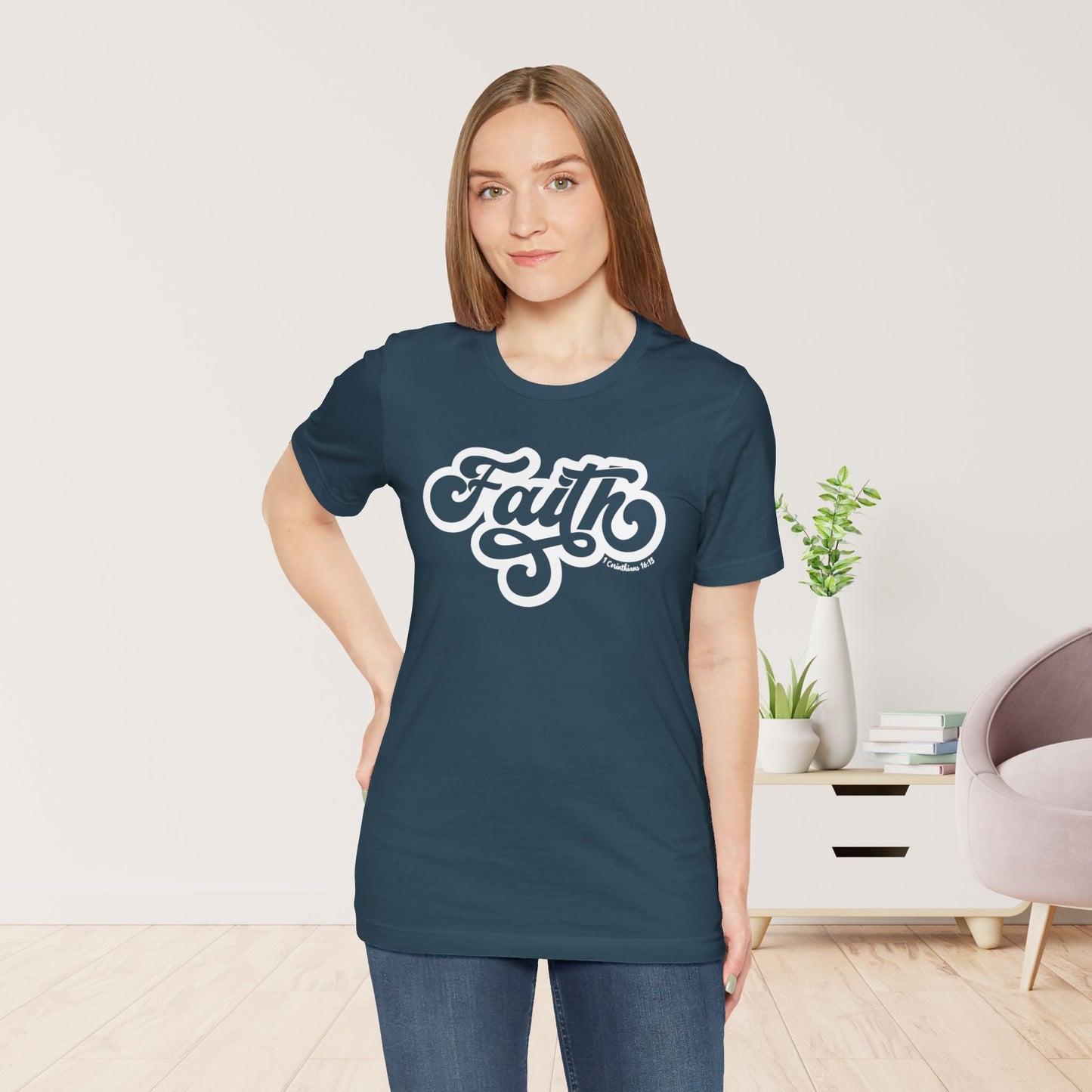 Faith Shirt - Bible Verse Christian Soft Cotton Tee