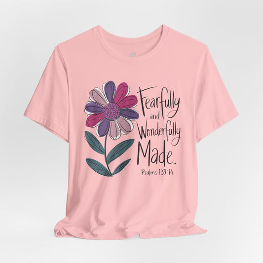 Fearfully and Wonderfully Made Soft Cotton Tee - Christian Shirt