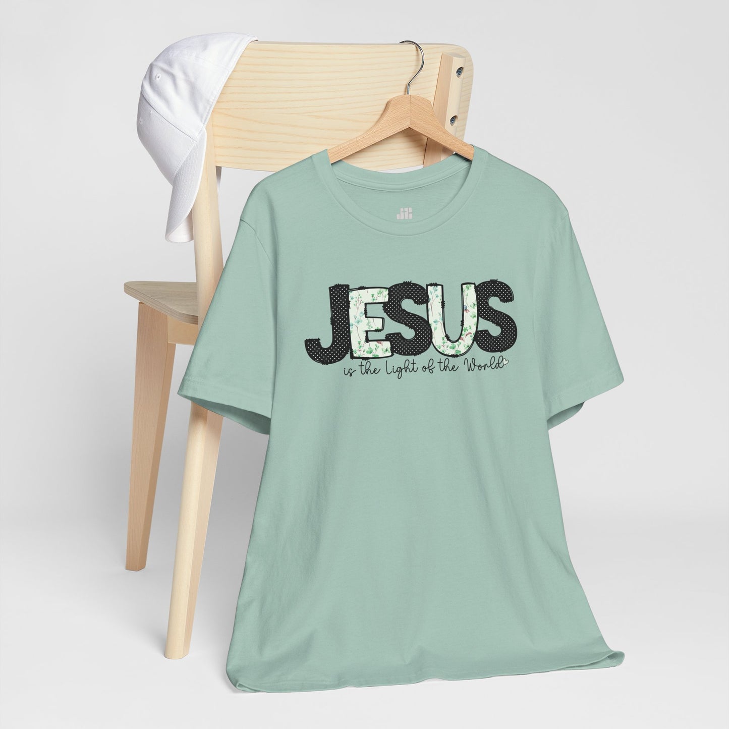 Jesus is the Light of the World Soft Cotton Tee - Christian Shirt