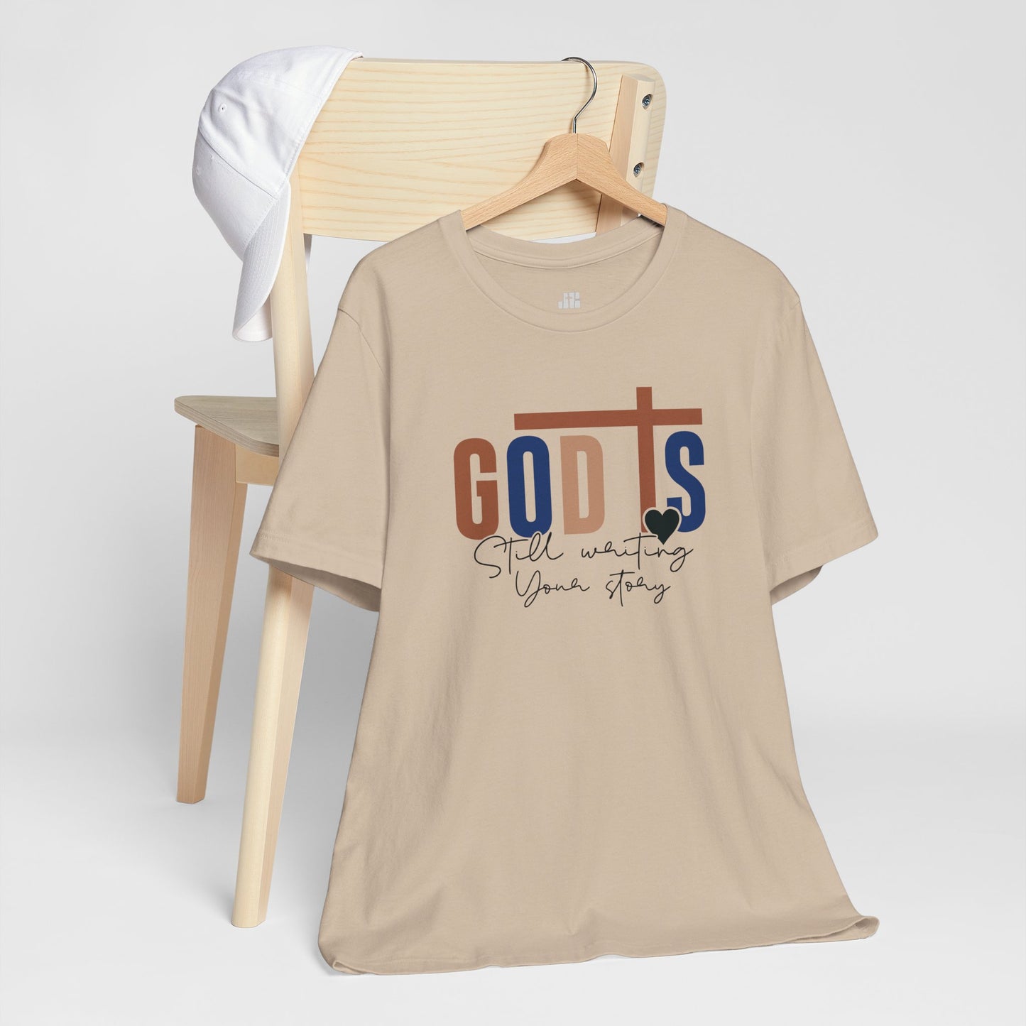 Blue God is Still Writing Your Story Christian Soft Cotton Tee