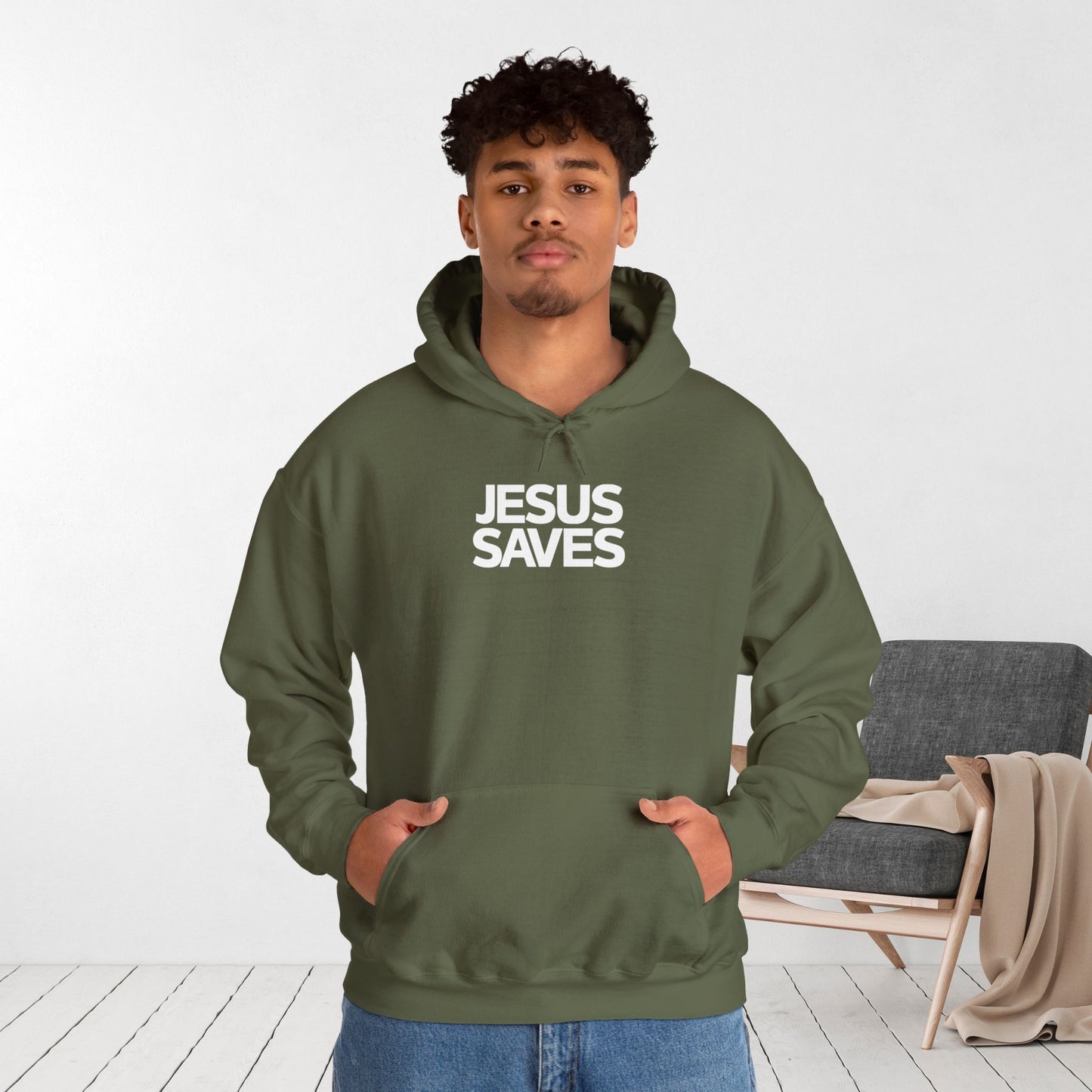 Unisex Jesus Saves Hoodie - Christian Hoodie