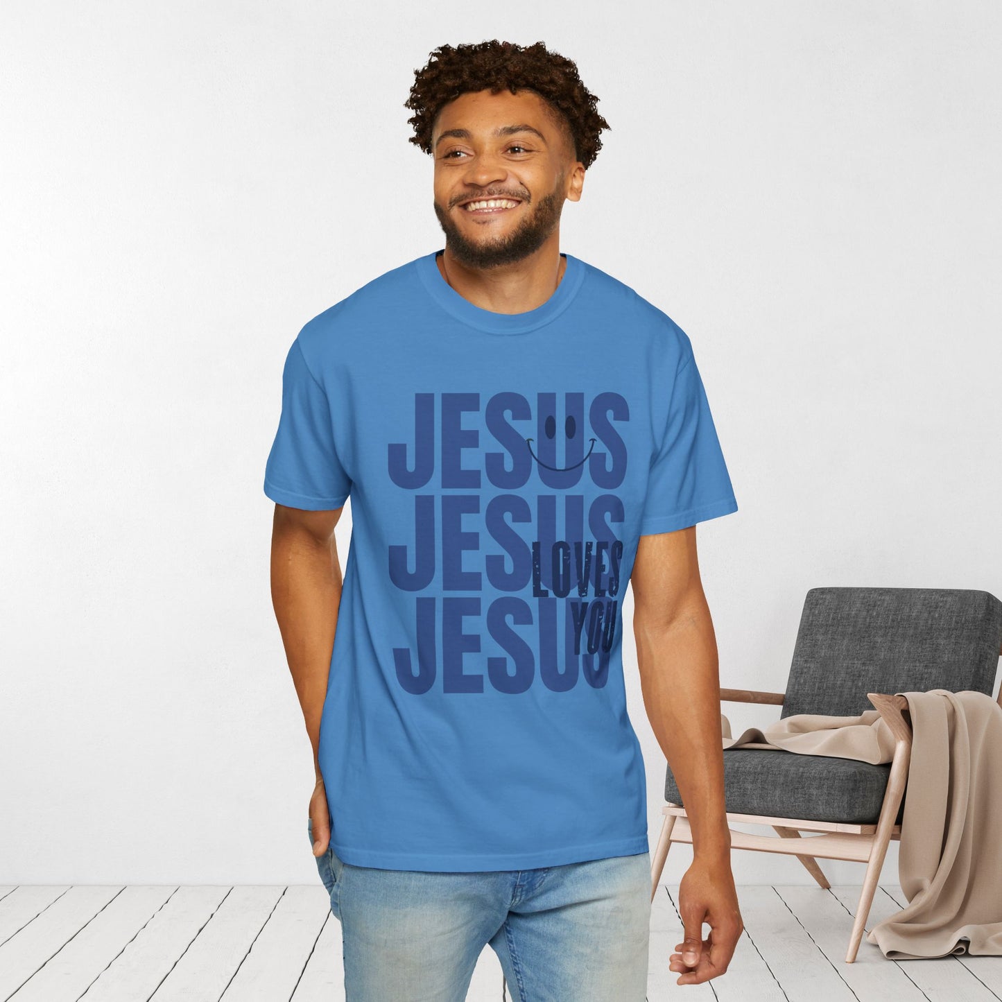 Jesus Loves You Comfort Colors Christian Shirt