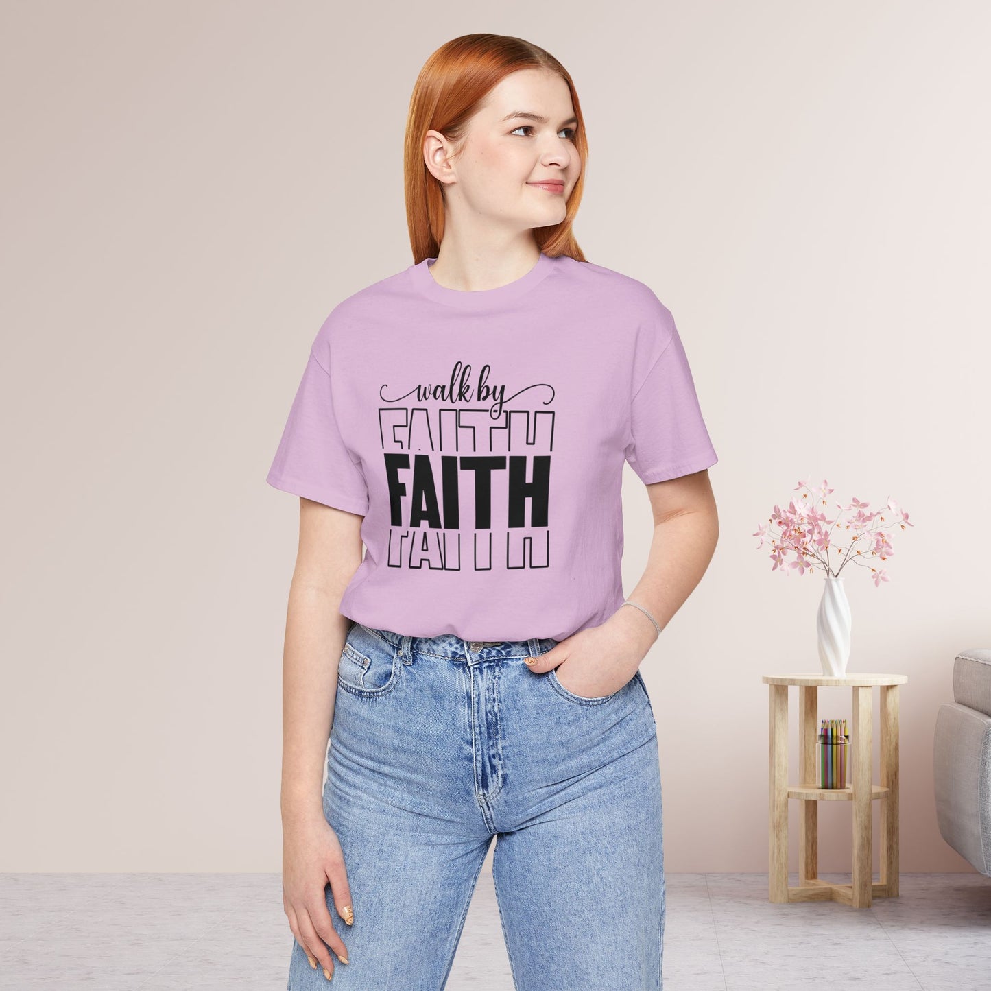 Walk by Faith Christian Soft Cotton Tee