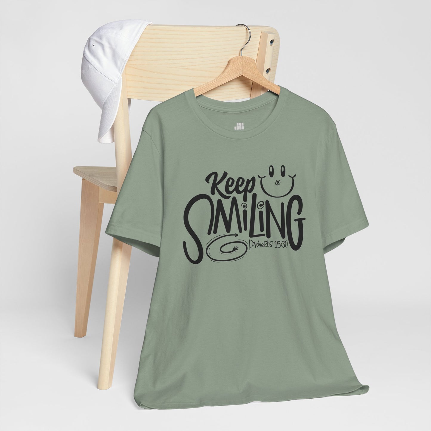 Keep Smiling Soft Cotton Tee - Bible Verse Christian Tee