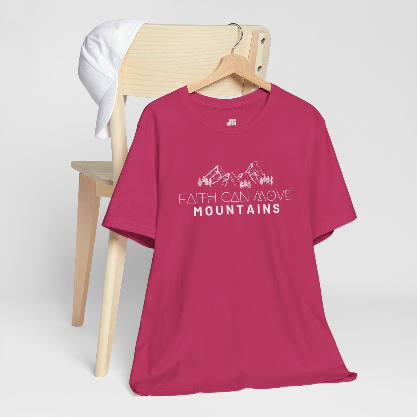 Faith Can Move Mountains Soft Cotton Tee - Matthew 17:20 Bible Verse Shirt