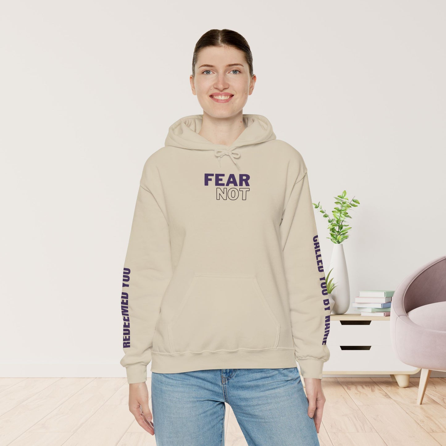 Fear Not For I Have Redeemed You Hoodie - Isaiah 43:1-2 Bible Verse Christian Hoodie