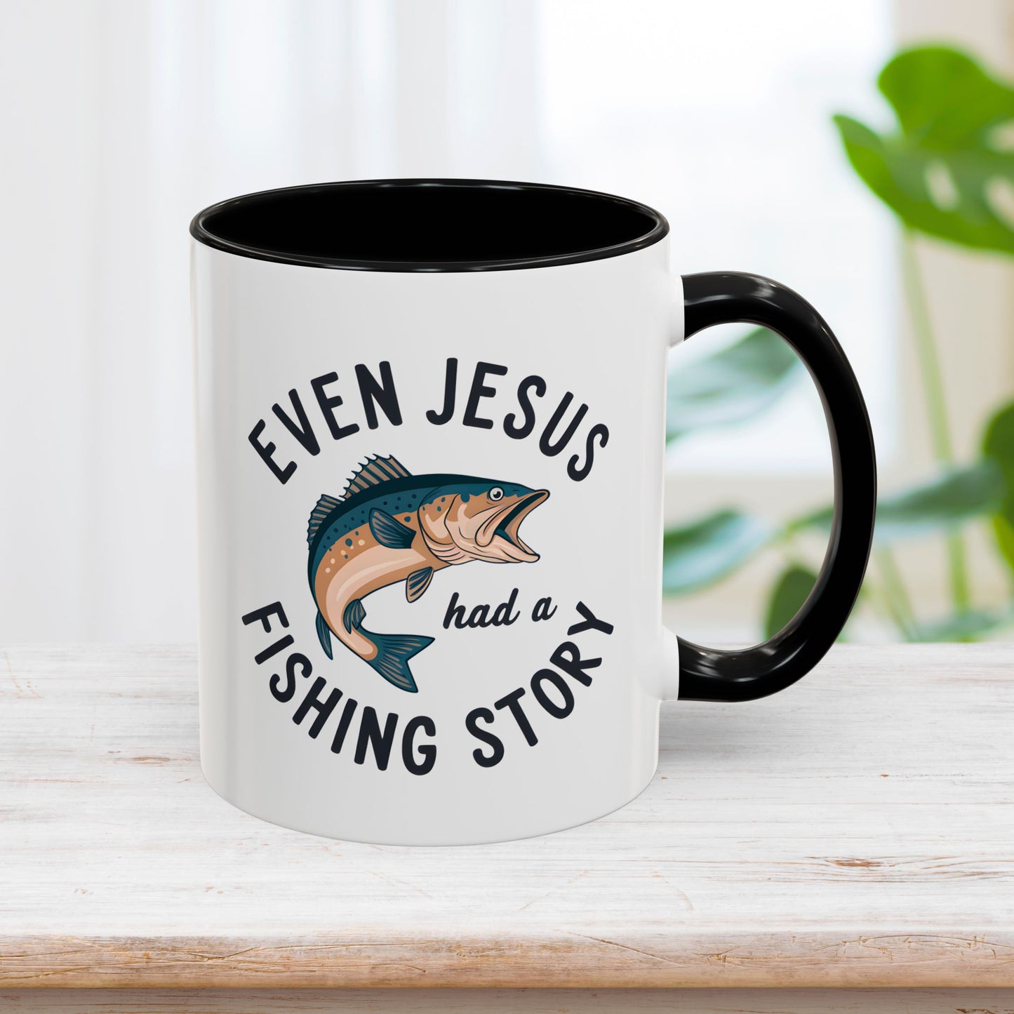 Even Jesus Had A Fishing Story Mug - Christian Coffee Mug