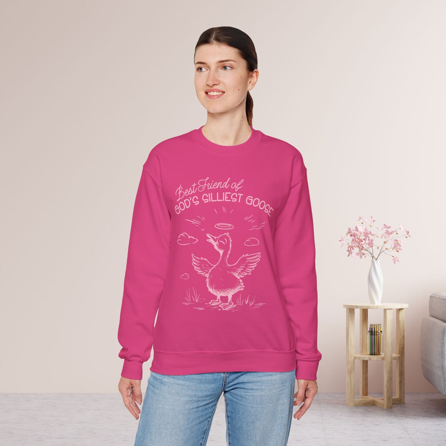 Best Friend of God's Silliest Goose Sweatshirt - Christian Crewneck Pullover